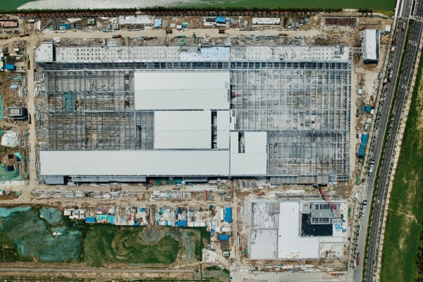 規模近40GWh！特斯拉上海儲能超級工廠建設進度近半