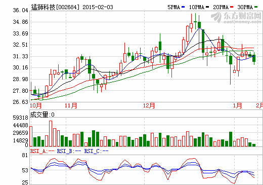 猛獅科技股價(jià)走勢圖