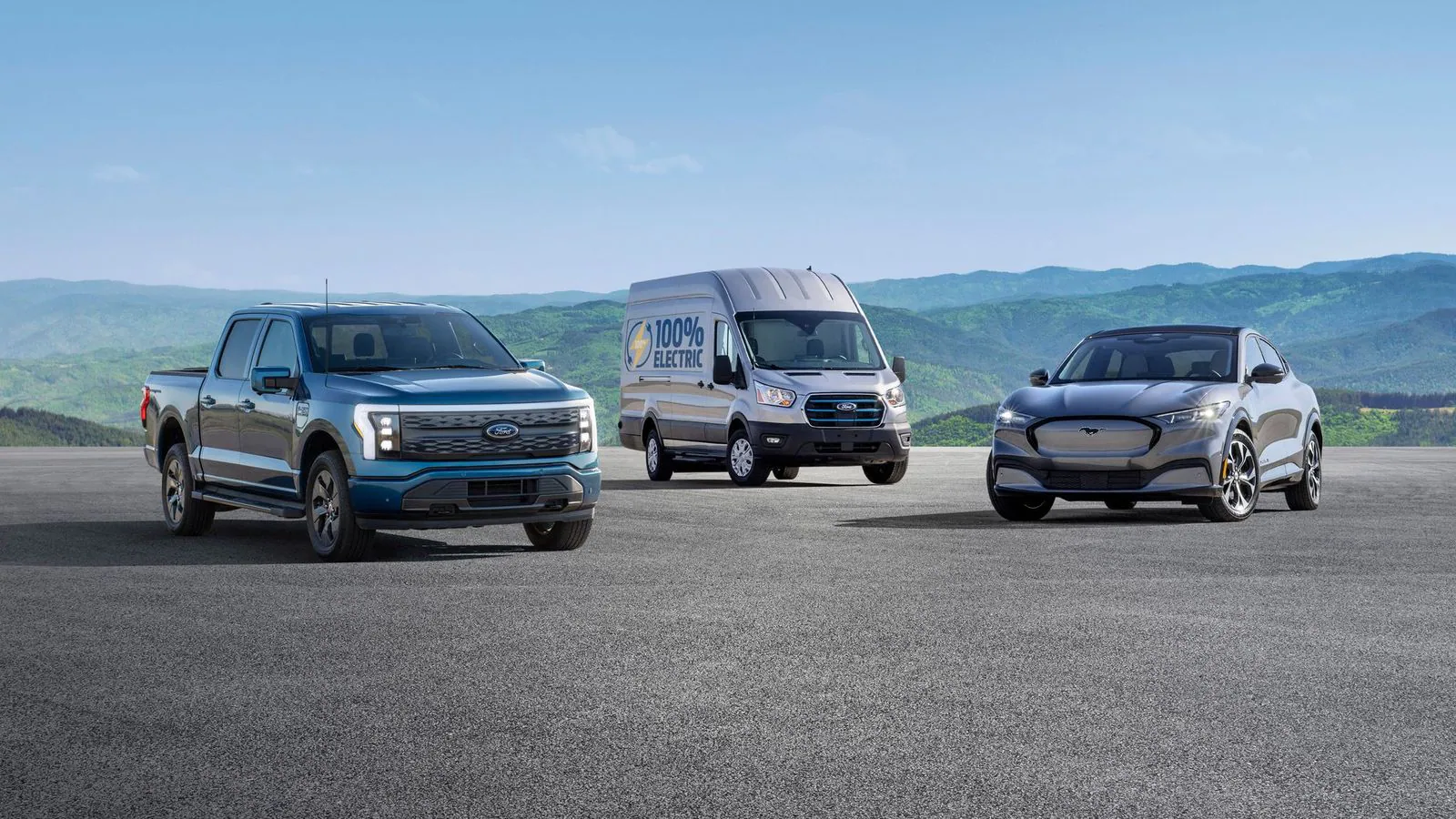 福特純電智能皮卡F-150 Lightning、福特全順純電動版、純電SUV Mustang Mach-E