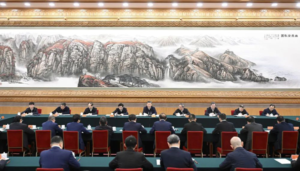 2月17日，中共中央總書記、國家主席、中央軍委主席習近平在京出席民營企業座談會并發表重要講話。 新華社記者 申宏 攝